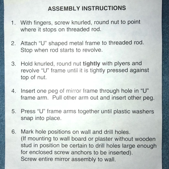 Vintage Mid Century Accordion Wall Mount Pivoting Make up New / Box Mirror 8 X 6 - Picture 9 of 10